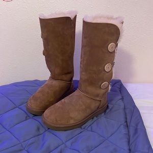 Very good condition Tall Brown Button UGG boots size 10